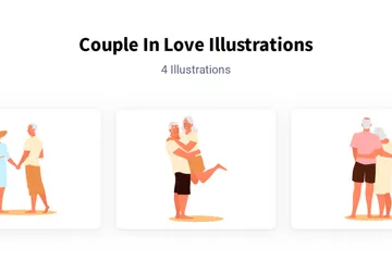 Couple In Love Illustration Pack