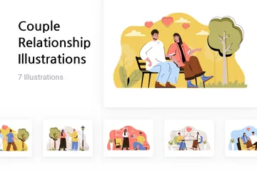 Couple Relationship Illustration Pack