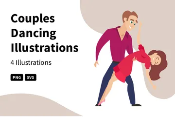 Couples Dancing Illustration Pack