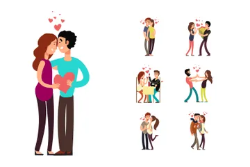 Couples In Love Illustration Pack