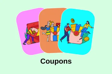 Coupons Illustration Pack