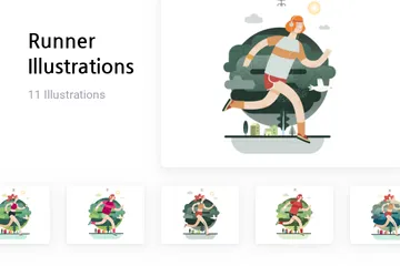 Coureur Pack d'Illustrations