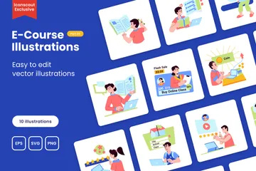 Cours en ligne Vol.2 Pack d'Illustrations