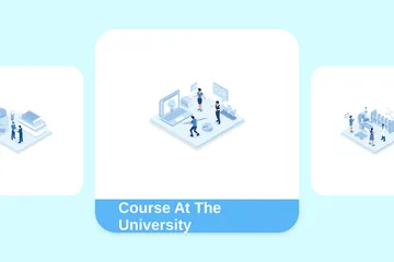 Course At The University Illustration Pack