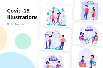 Covid-19 Illustration Pack