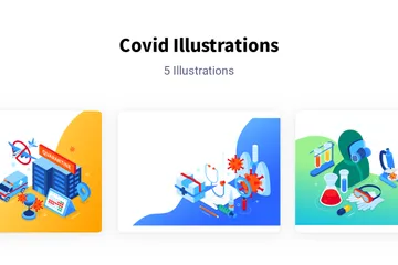 Covid Illustration Pack
