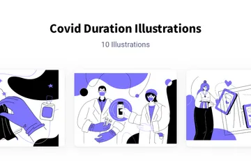 Covid Duration Illustration Pack