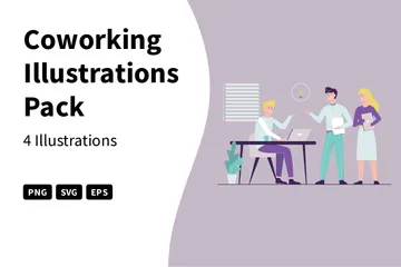 Coworking Illustration Pack