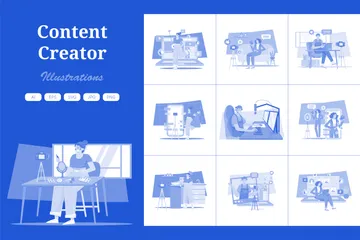 Creador de contenido Illustration Pack