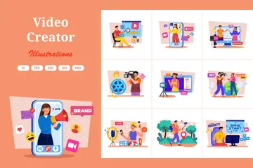 Créateur de vidéo Pack d'Illustrations