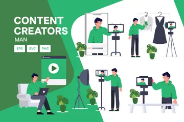 Créateurs de contenu Pack d'Illustrations