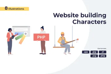 Création de sites Web Pack d'Illustrations