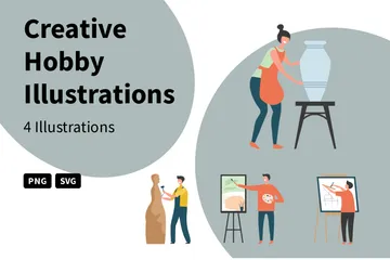 Creative Hobby Illustration Pack