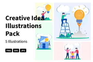 Creative Idea Illustration Pack