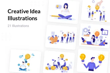 Creative Idea Illustration Pack