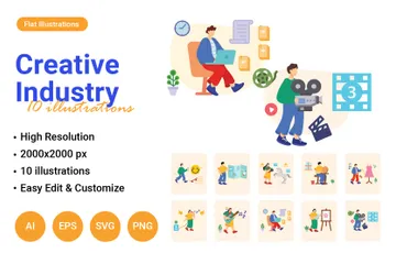 Creative Industry Illustration Pack