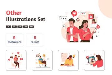 Creative People Illustration Pack