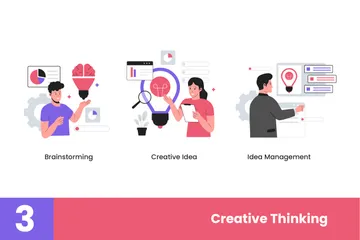 Creative Thinking Illustration Pack