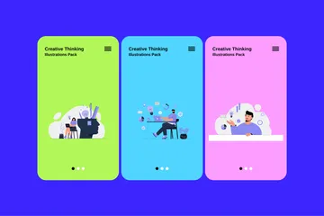 Creative Thinking Illustration Pack