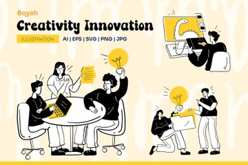 Créativité innovation Pack d'Illustrations