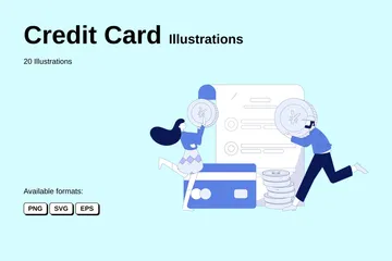 신용 카드 일러스트레이션 팩