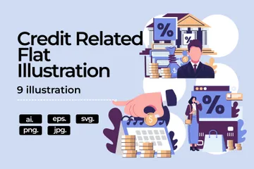 Credit Related Illustration Pack