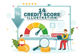 Credit Score Illustration Pack