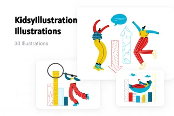 Crianças Illustration Pack