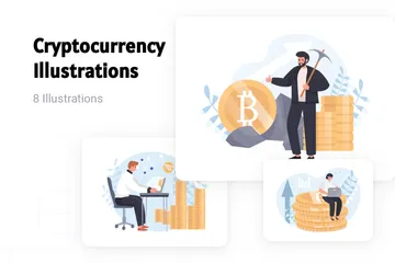 Criptomoeda Pacote de Ilustrações