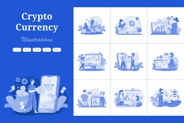 Criptomoeda Pacote de Ilustrações