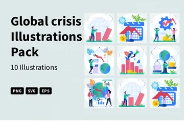 Crisis global Paquete de Ilustraciones