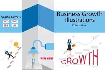 Croissance des entreprises Illustration Pack