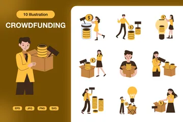 Crowdfunding Illustration Pack