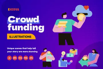 Crowdfunding Illustration Pack