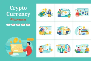 Crypto Currency Illustration Pack