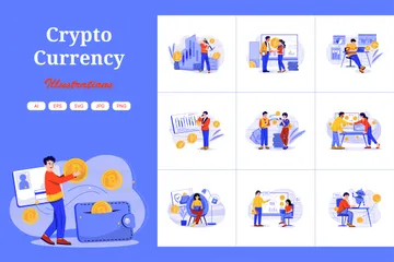Crypto Currency Illustration Pack