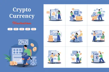 Crypto Currency Illustration Pack