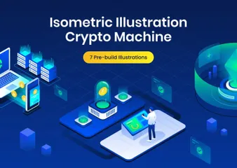 Crypto Machine Illustration Pack