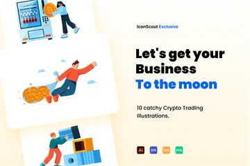 Crypto Trading Illustration Pack
