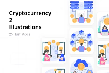 Cryptocurrency 2 Illustration Pack