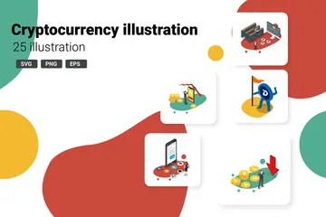 Cryptocurrency Illustration Pack