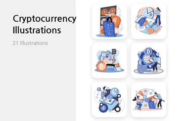 Cryptocurrency Illustration Pack