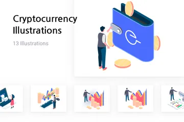 Cryptocurrency Illustration Pack