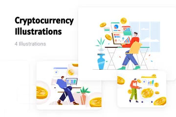 Cryptocurrency Illustration Pack