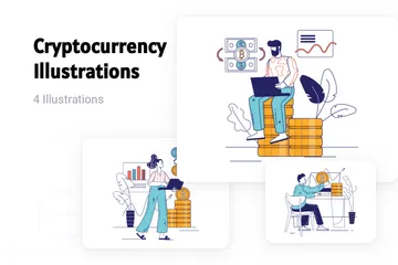 Cryptocurrency Illustration Pack