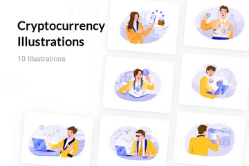 Cryptocurrency Illustration Pack