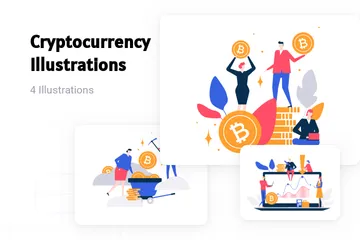 Cryptocurrency Illustration Pack