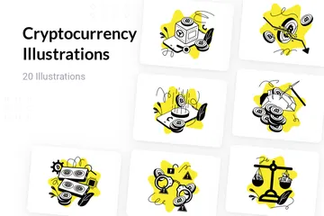 Cryptocurrency Illustration Pack