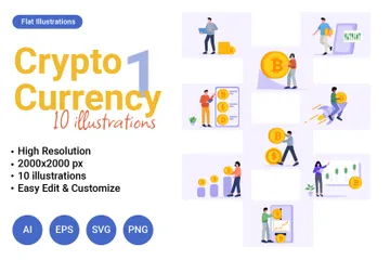 Cryptocurrency Part 1 Illustration Pack