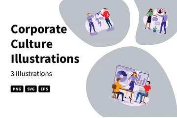 Culture d'entreprise Pack d'Illustrations